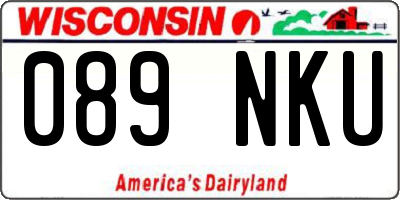 WI license plate 089NKU