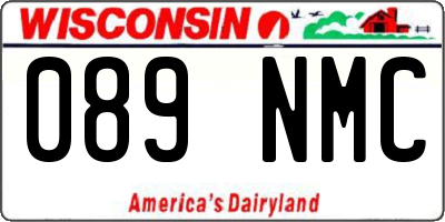 WI license plate 089NMC
