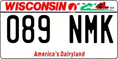 WI license plate 089NMK
