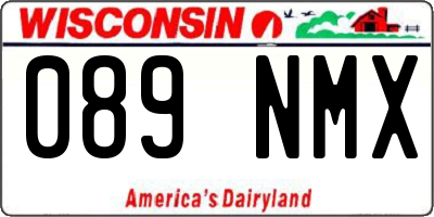 WI license plate 089NMX