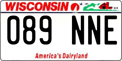 WI license plate 089NNE