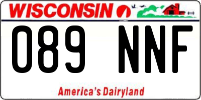 WI license plate 089NNF
