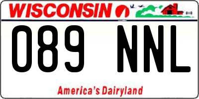 WI license plate 089NNL