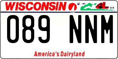 WI license plate 089NNM