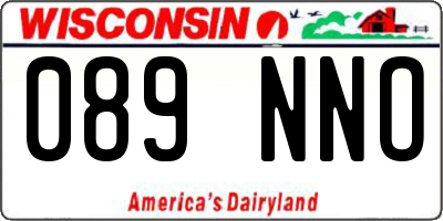 WI license plate 089NNO