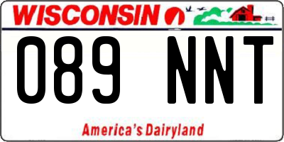 WI license plate 089NNT