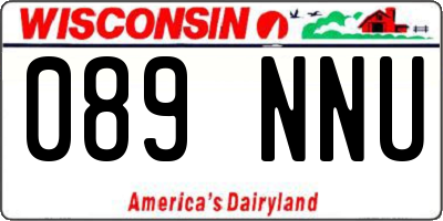 WI license plate 089NNU