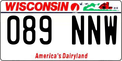 WI license plate 089NNW