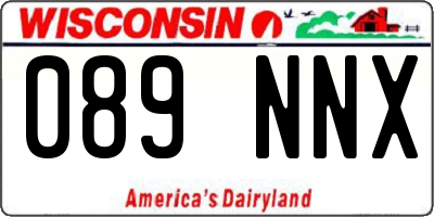 WI license plate 089NNX