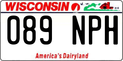 WI license plate 089NPH