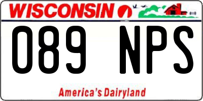 WI license plate 089NPS