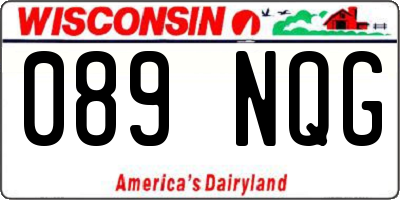 WI license plate 089NQG
