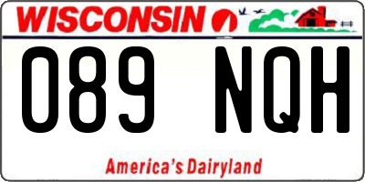 WI license plate 089NQH