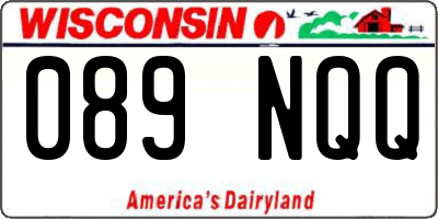 WI license plate 089NQQ