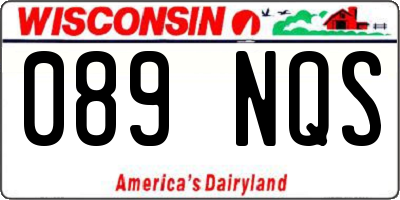 WI license plate 089NQS