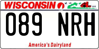 WI license plate 089NRH