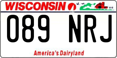 WI license plate 089NRJ