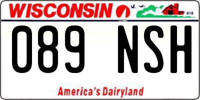 WI license plate 089NSH