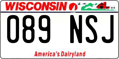 WI license plate 089NSJ