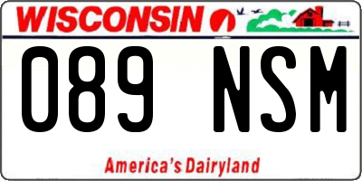 WI license plate 089NSM