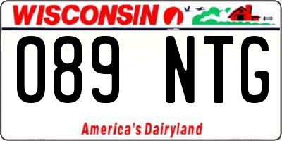 WI license plate 089NTG