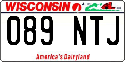 WI license plate 089NTJ