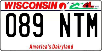 WI license plate 089NTM