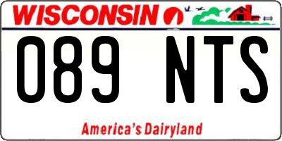 WI license plate 089NTS