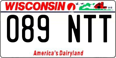 WI license plate 089NTT