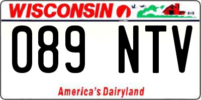 WI license plate 089NTV