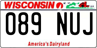WI license plate 089NUJ