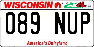 WI license plate 089NUP