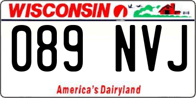 WI license plate 089NVJ