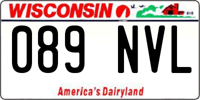 WI license plate 089NVL