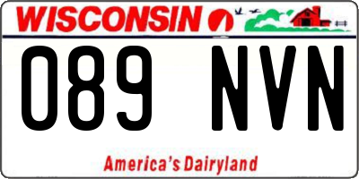 WI license plate 089NVN