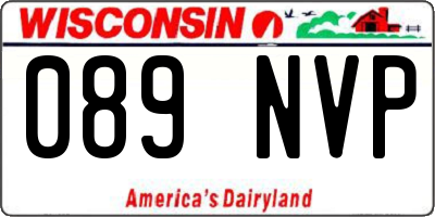 WI license plate 089NVP