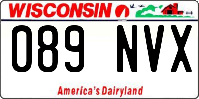 WI license plate 089NVX