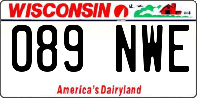 WI license plate 089NWE