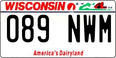 WI license plate 089NWM