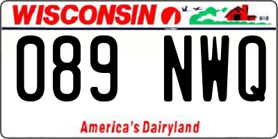WI license plate 089NWQ