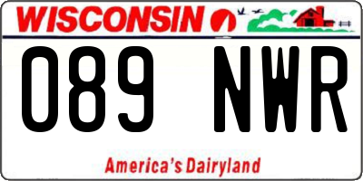 WI license plate 089NWR