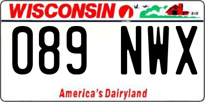 WI license plate 089NWX