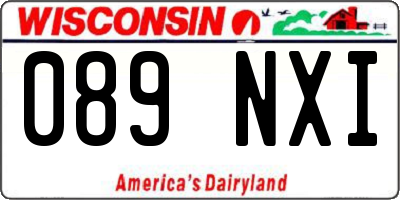 WI license plate 089NXI
