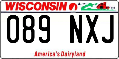 WI license plate 089NXJ