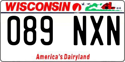 WI license plate 089NXN