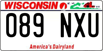 WI license plate 089NXU