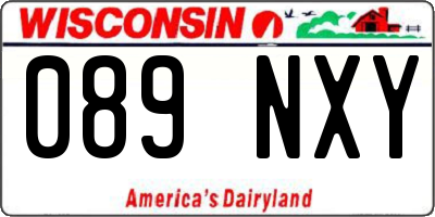 WI license plate 089NXY