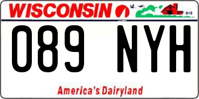 WI license plate 089NYH
