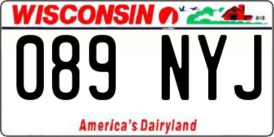 WI license plate 089NYJ