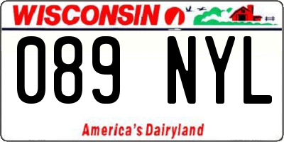WI license plate 089NYL